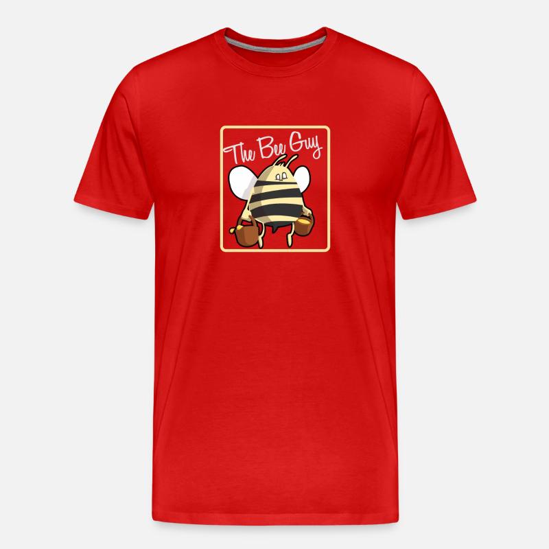 the bee guy - Männer Premium Bio T-Shirt - Rot