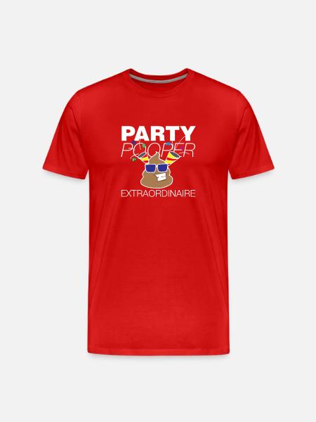 Parti Pooper Anniversaire - T-shirt bio Premium Homme - rouge