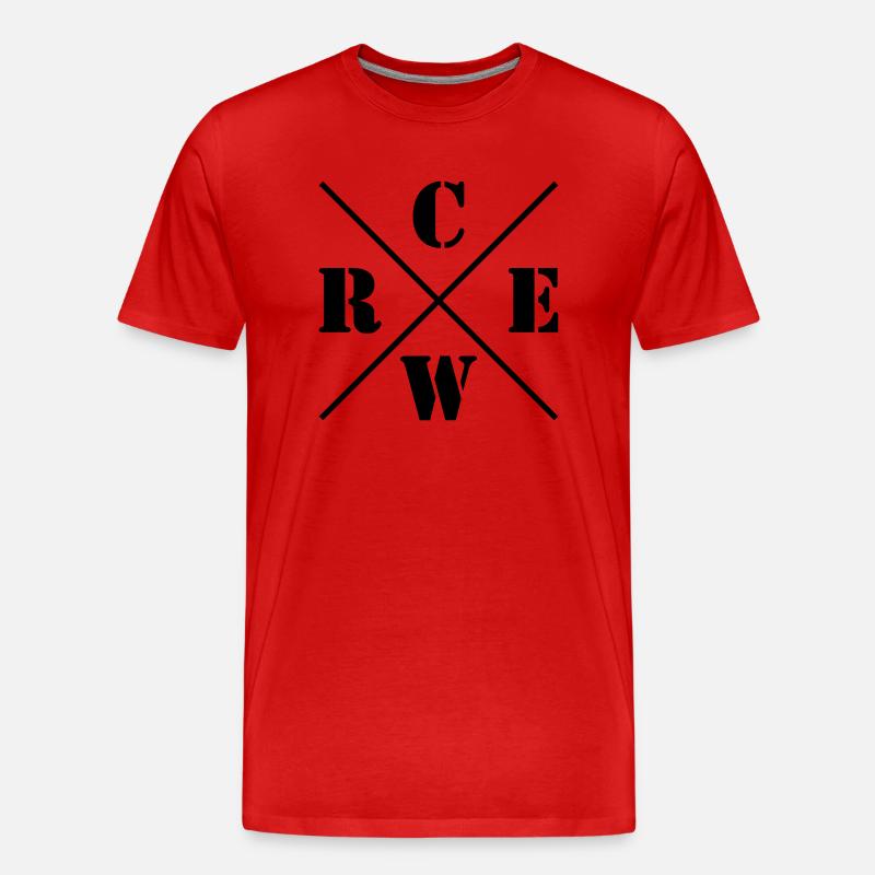 crew logo - Männer Premium Bio T-Shirt - Rot