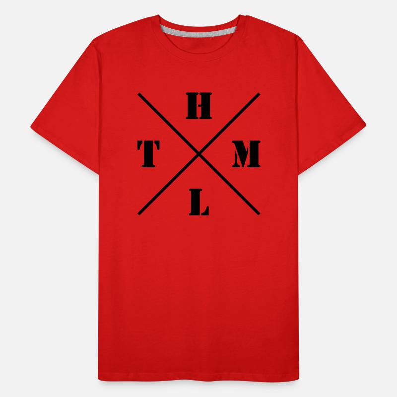 HTML Logo Men's Premium Organic T-Shirt