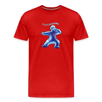 Tänzer - Männer Premium Bio T-Shirt - Rot - Vorne - Damien (186cm)