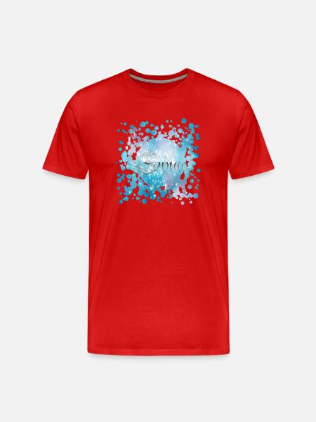 Shine - Männer Premium Bio T-Shirt - Rot