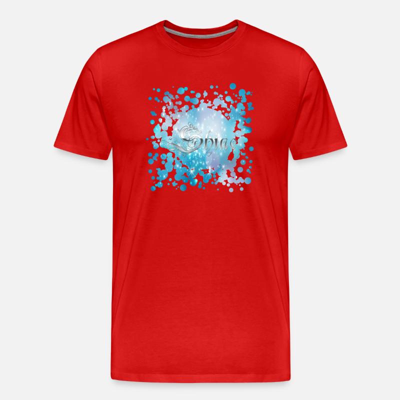 Shine - Männer Premium Bio T-Shirt - Rot