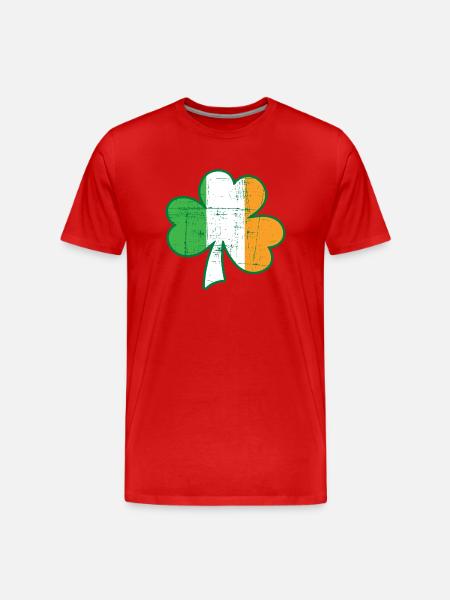 Irish flag uk - Men's Premium Organic T-Shirt - red