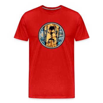Graffiti Australien - Männer Premium Bio T-Shirt - Rot - Vorne - Damien (186cm)