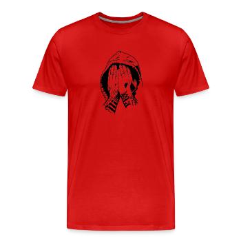Gangster Gangster - Männer Premium Bio T-Shirt - Rot - Vorne - Damien (186cm)