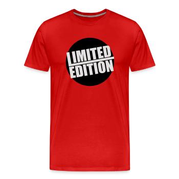 limited edition - Männer Premium Bio T-Shirt - Rot - Vorne - Damien (186cm)