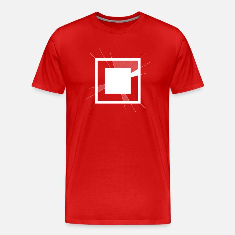 Abstract 2 - Männer Premium Bio T-Shirt - Rot