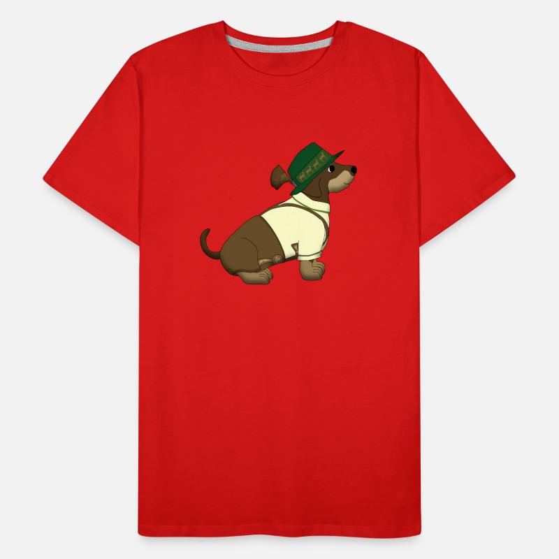 bavarian teckel sit T-shirt bio Premium Homme