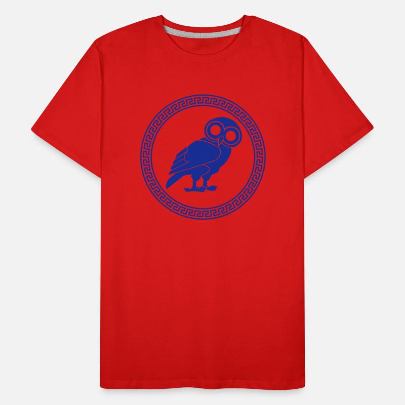 Eule Männer Premium Bio T-Shirt
