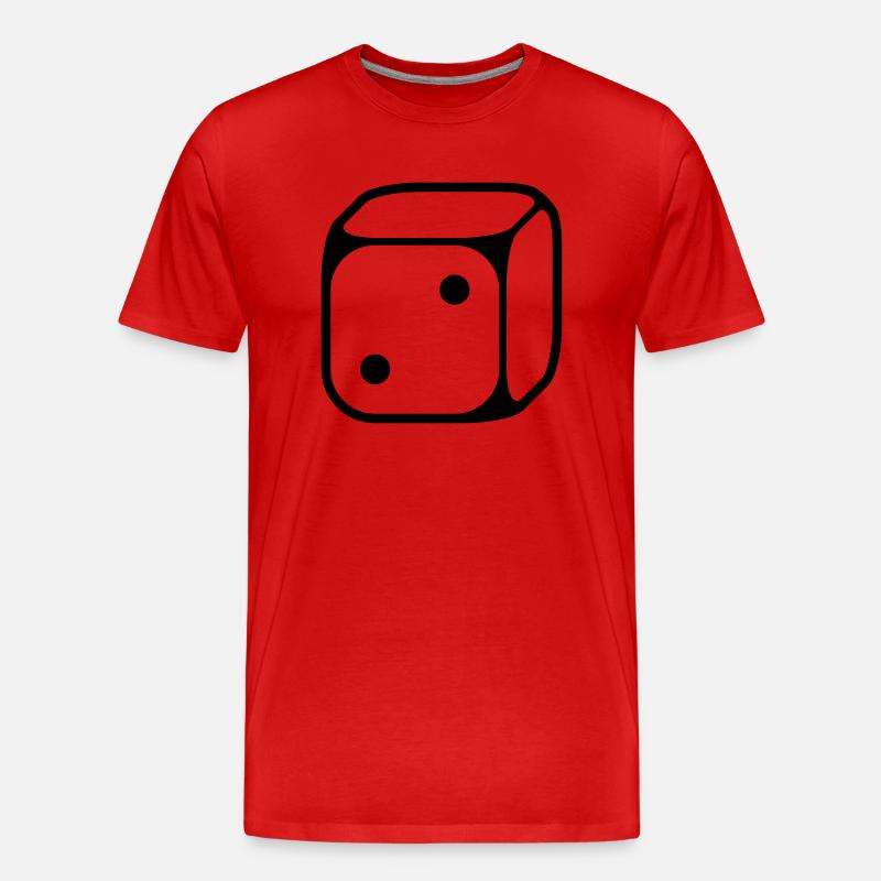 2 cubes (deux / 1C) - T-shirt bio Premium Homme - rouge