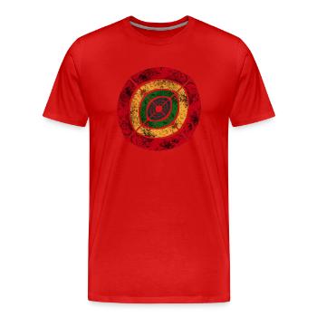 reggae africa sign big - T-shirt bio Premium Homme - rouge - Devant - Damien (186cm)