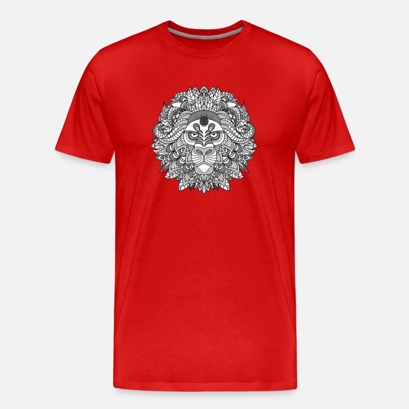 Sternzeichen Löwe - Männer Premium Bio T-Shirt - Rot