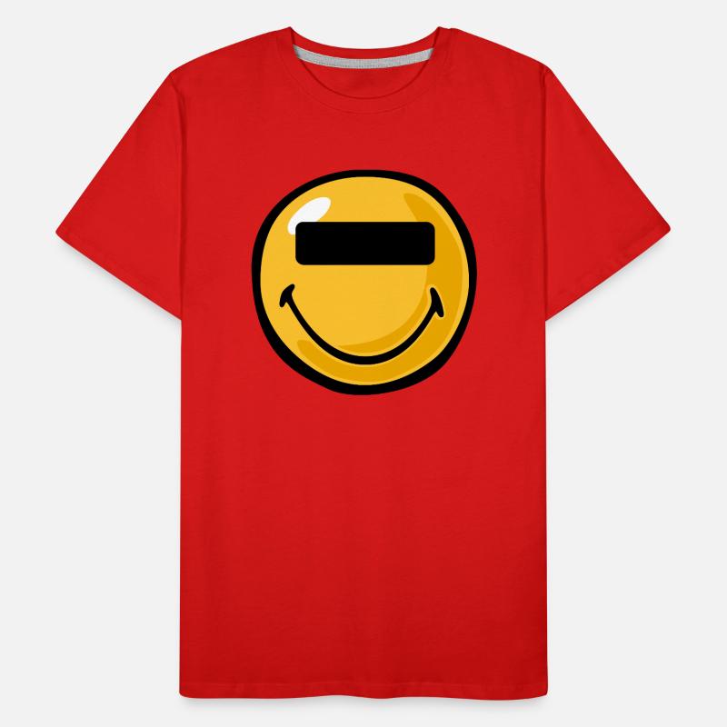 Smiley anonymous T-shirt bio Premium Homme