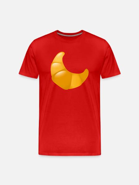 Smiley Croissant - T-shirt bio Premium Homme - rouge