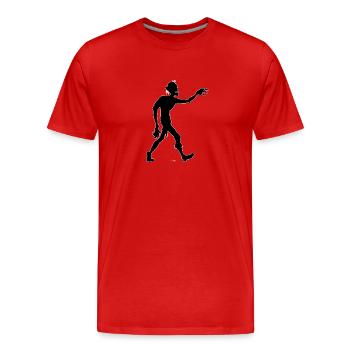 Zombie Walk - Männer Premium Bio T-Shirt - Rot - Vorne - Damien (186cm)