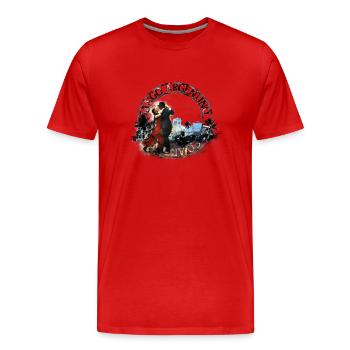 tango - Männer Premium Bio T-Shirt - Rot - Vorne - Damien (186cm)