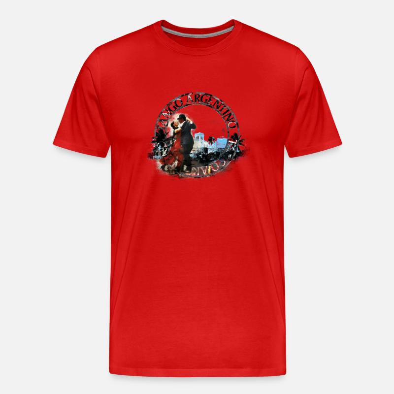 tango - Männer Premium Bio T-Shirt - Rot