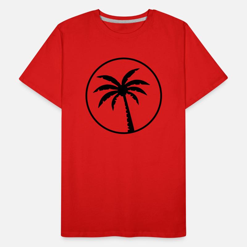 palm design tree Männer Premium Bio T-Shirt