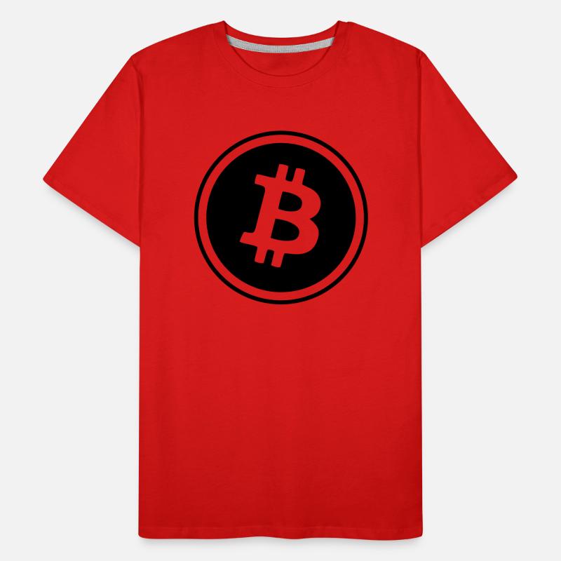 bitcoin symbol Männer Premium Bio T-Shirt
