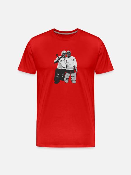 Goalies - Männer Premium Bio T-Shirt - Rot