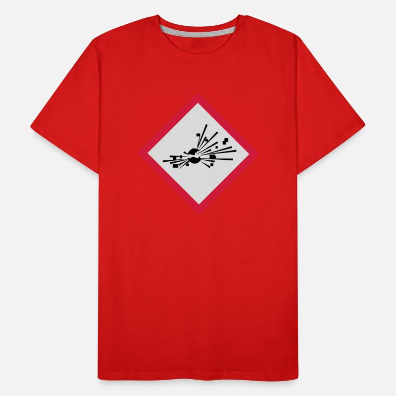 explosionsgefaehrlich Männer Premium Bio T-Shirt