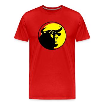 stier - Männer Premium Bio T-Shirt - Rot - Vorne - Damien (186cm)