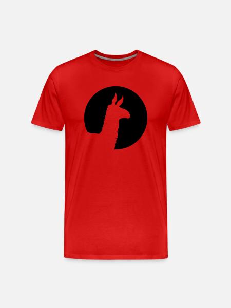 lama - Men's Premium Organic T-Shirt - red
