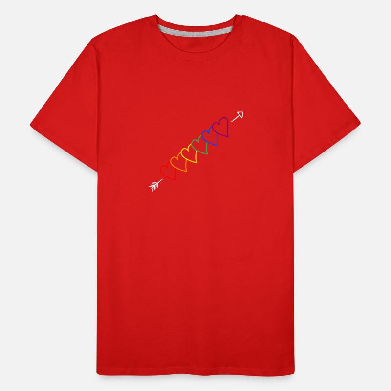 Flèche arc-en-ciel LGBT T-shirt bio Premium Homme