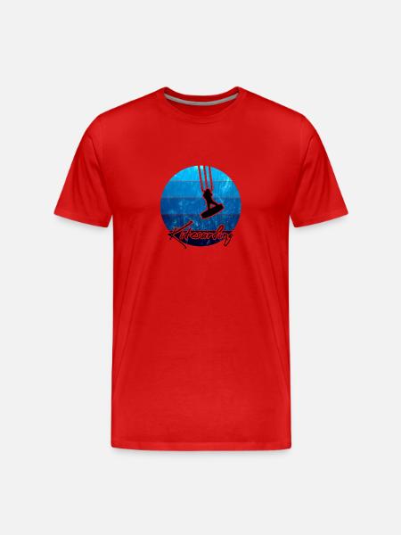 Kitesurfing kiteboarding - Men's Premium Organic T-Shirt - red