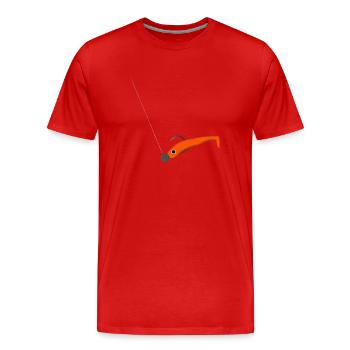 Small rubber fish - Men's Premium Organic T-Shirt - red - Front - Damien (186cm)
