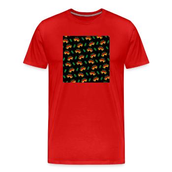 Masque de Noël cloches Cloche de Noël blanc - T-shirt bio Premium Homme - rouge - Devant - Damien (186cm)