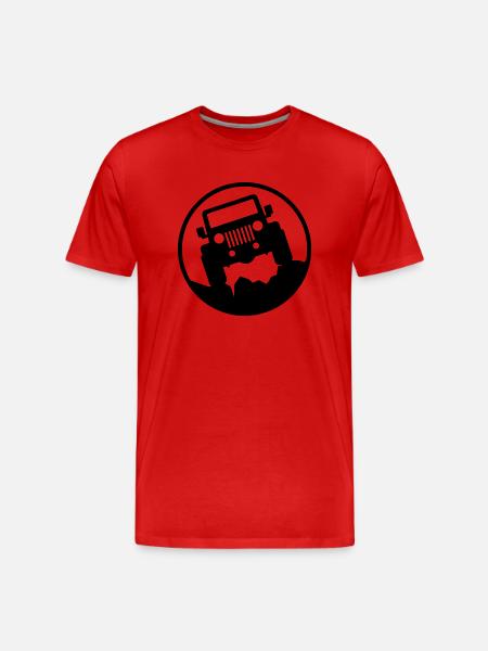 Jeep - Off road 4x4 - Men's Premium Organic T-Shirt - red