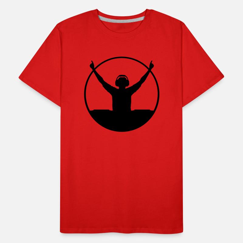 Ring DJ silhouette Men's Premium Organic T-Shirt