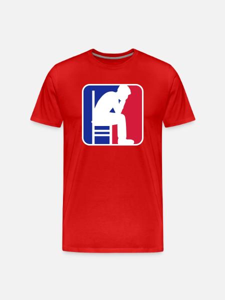 Depression sport logo - Men's Premium Organic T-Shirt - red
