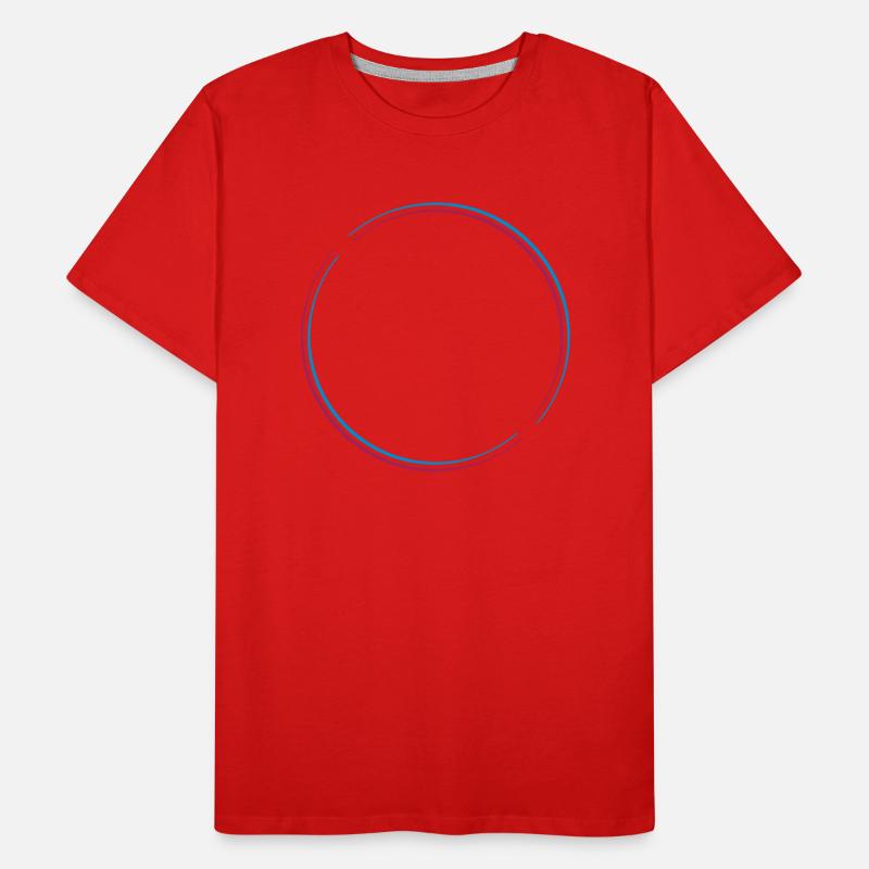 Ring circle 3D Men's Premium Organic T-Shirt