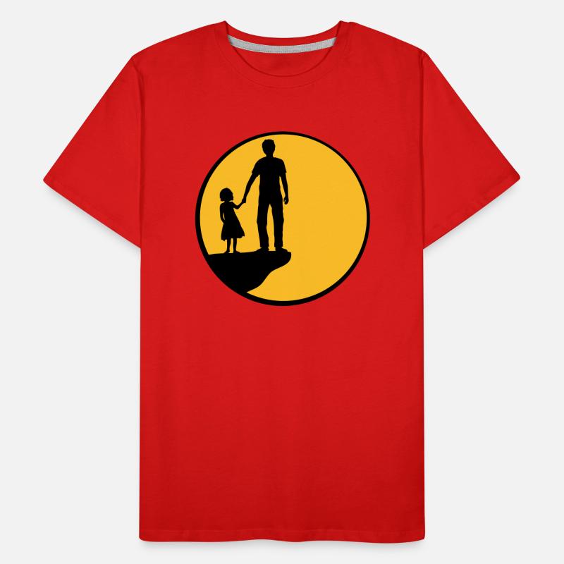 Fille de père de lune T-shirt bio Premium Homme