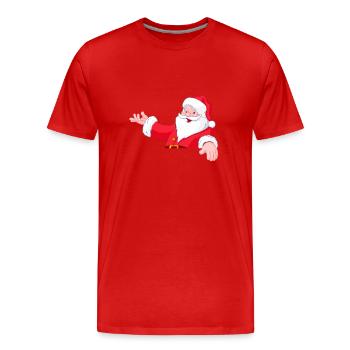 Santa Claus - Men's Premium Organic T-Shirt - red - Front - Damien (186cm)