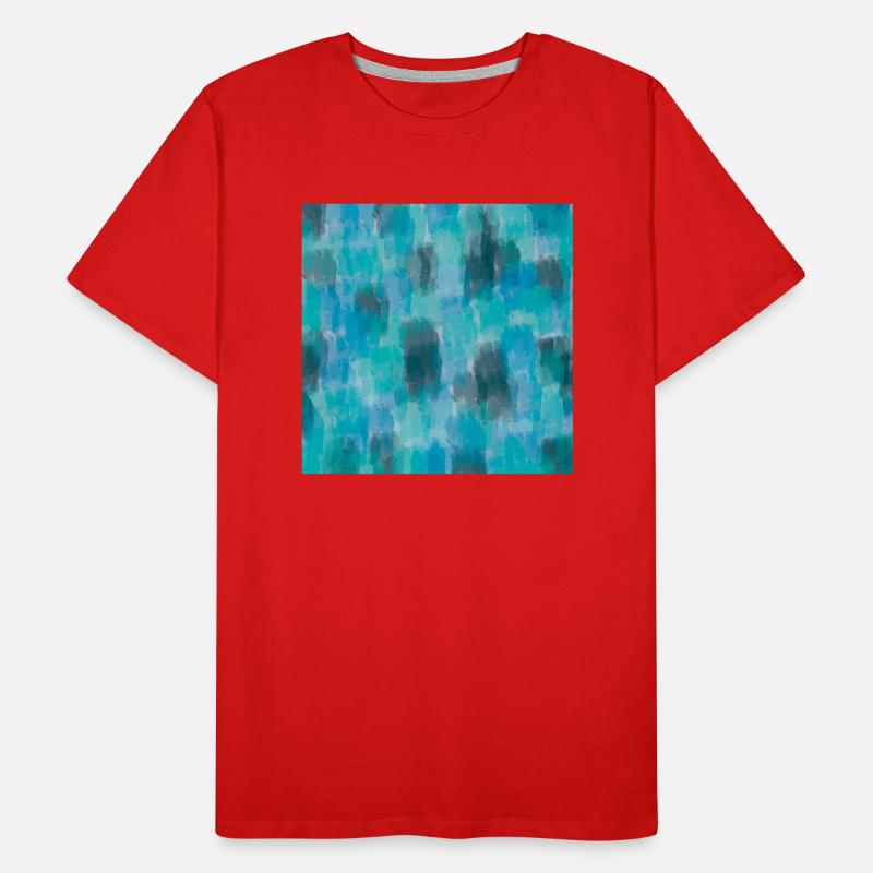 Vignette abstraite Impression vert Arrière-plan Cool Present T-shirt bio Premium Homme