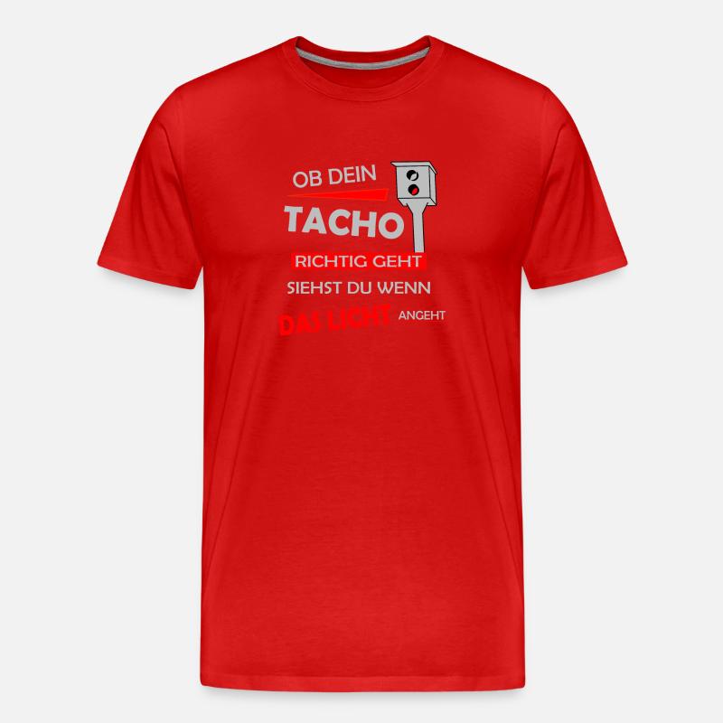 Auto Tuning Spruch - Männer Premium Bio T-Shirt - Rot