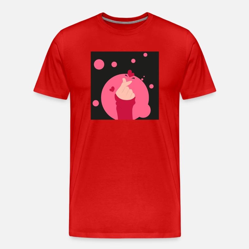 K-Pop - Männer Premium Bio T-Shirt - Rot