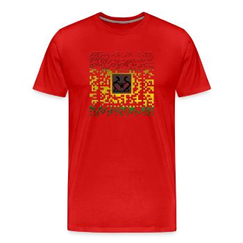 Reggae Code - Männer Premium Bio T-Shirt - Rot - Vorne - Damien (186cm)