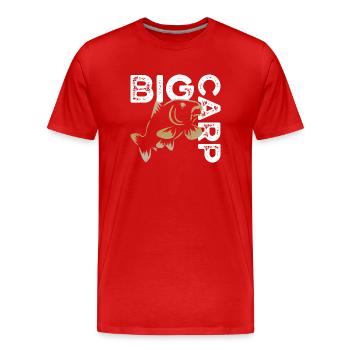 Big Carp - Men's Premium Organic T-Shirt - red - Front - Damien (186cm)