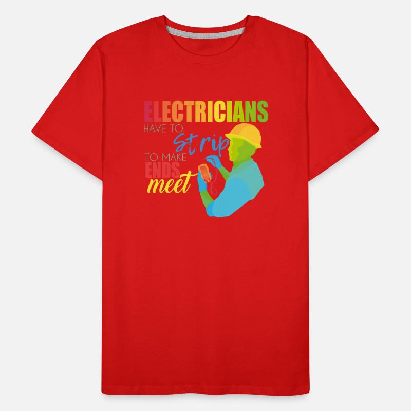 Elektriker Männer Premium Bio T-Shirt
