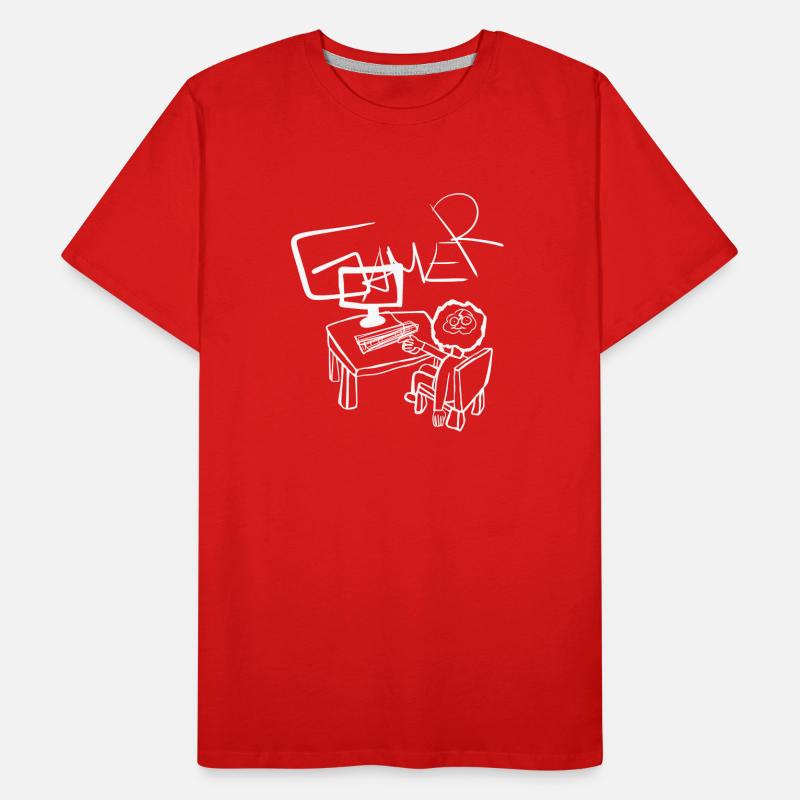 Laptop Pc Männer Premium Bio T-Shirt