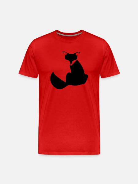 fuchs - Männer Premium Bio T-Shirt - Rot