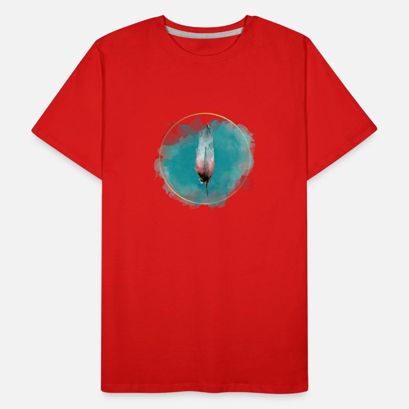 Feather Single Men's Premium Organic T-Shirt