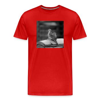 Vögel - Männer Premium Bio T-Shirt - Rot - Vorne - Damien (186cm)