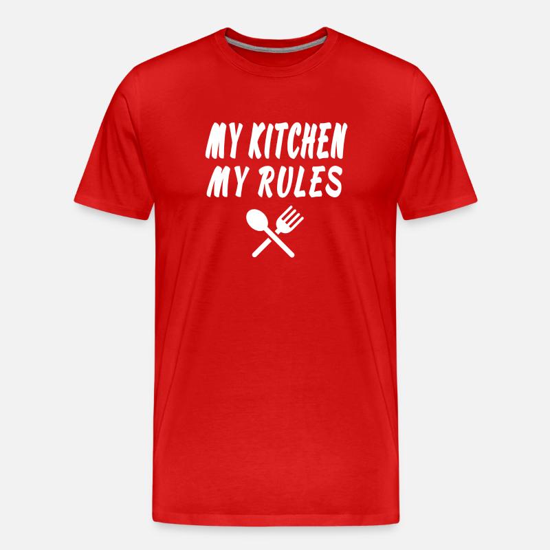 Küche - Männer Premium Bio T-Shirt - Rot