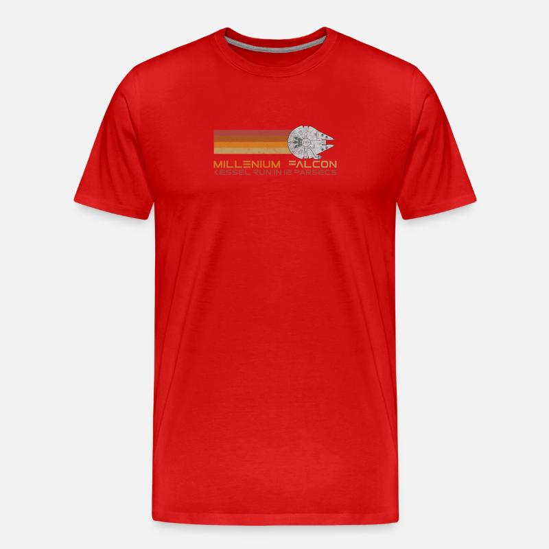 12 Parsecs - Männer Premium Bio T-Shirt - Rot